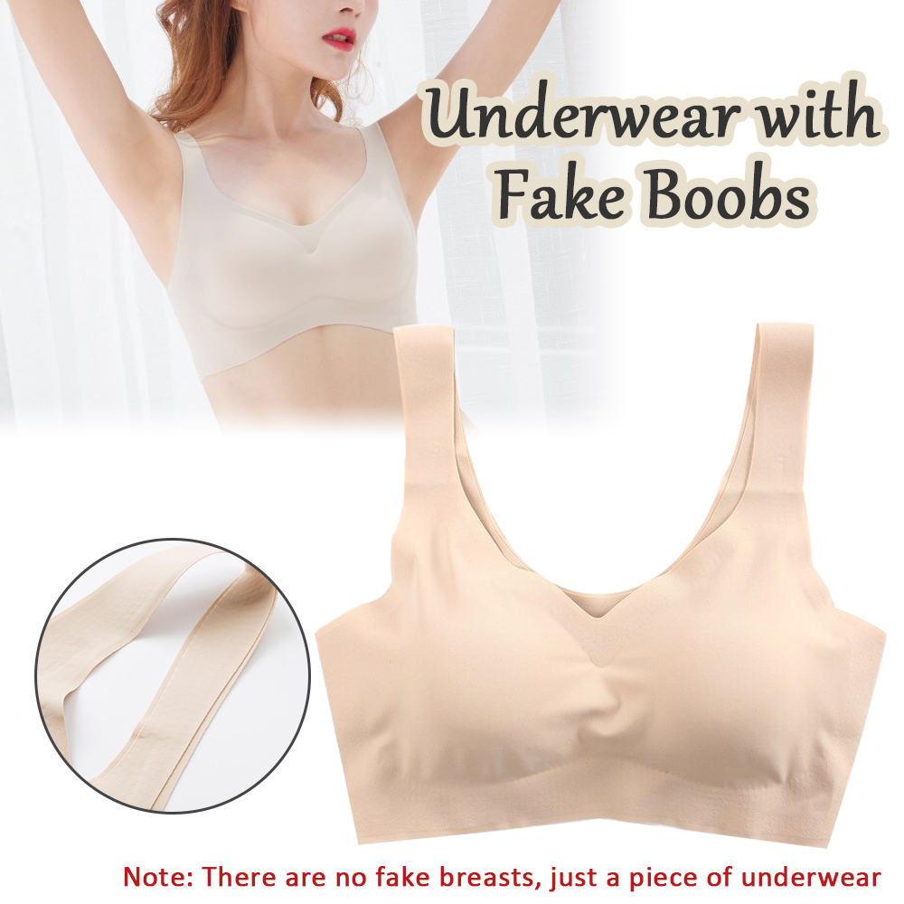 Mastectomy Bra Pocket - Bra ซิลิโคนปลอมอุปกรณ์เสริมหน้าอก Mastectomy ชุดชั้นในสําหรับหน้าอกปลอมสําหรับคอสเพลย์เกย์ Sissy ลาก