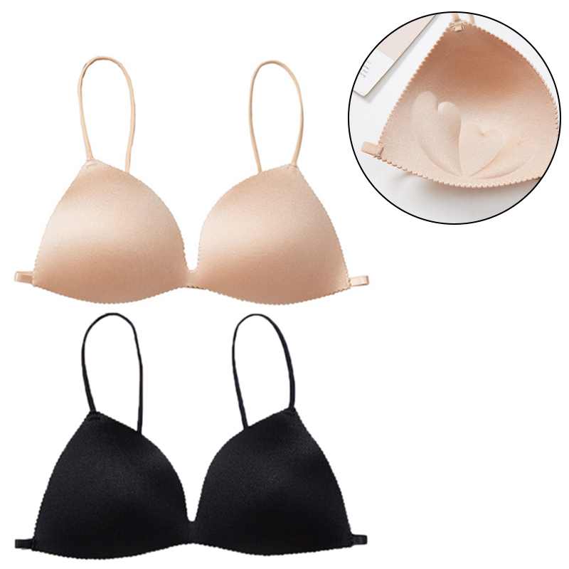 Push Up Bra Silicone - บราซิลิโคนสำหรับผู้หญิง บราดันทรง ระบายอากาศได้ดี บราไร้ตะเข็บ บราชุดชั้นใน
