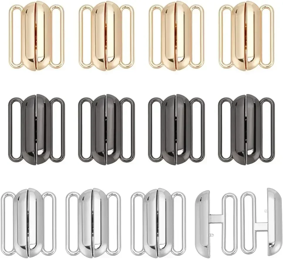 Nursing Bra Clip - 12 ชุด 3 สีปิดด้านหน้าบิกินี่ Clasp Clicker