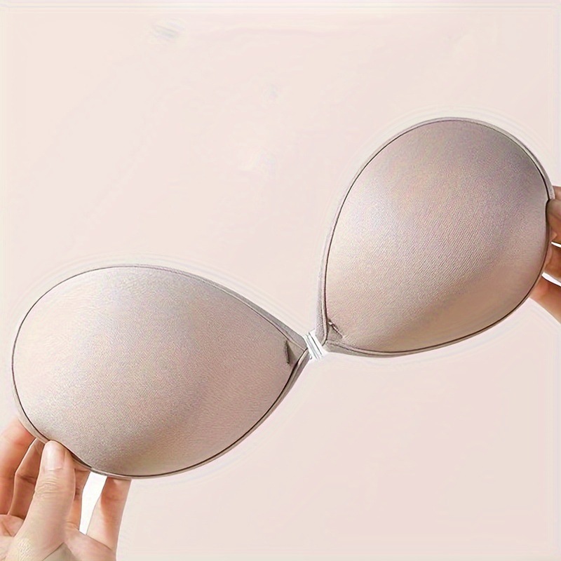 Backless Bra Sticky - บราซิลิโคนแบบแปะติด ไร้สาย ไร้รอยต่อ สำหรับงานแต่งงาน แบบปิดด้านหน้า สีดำ/สีเนื้อ