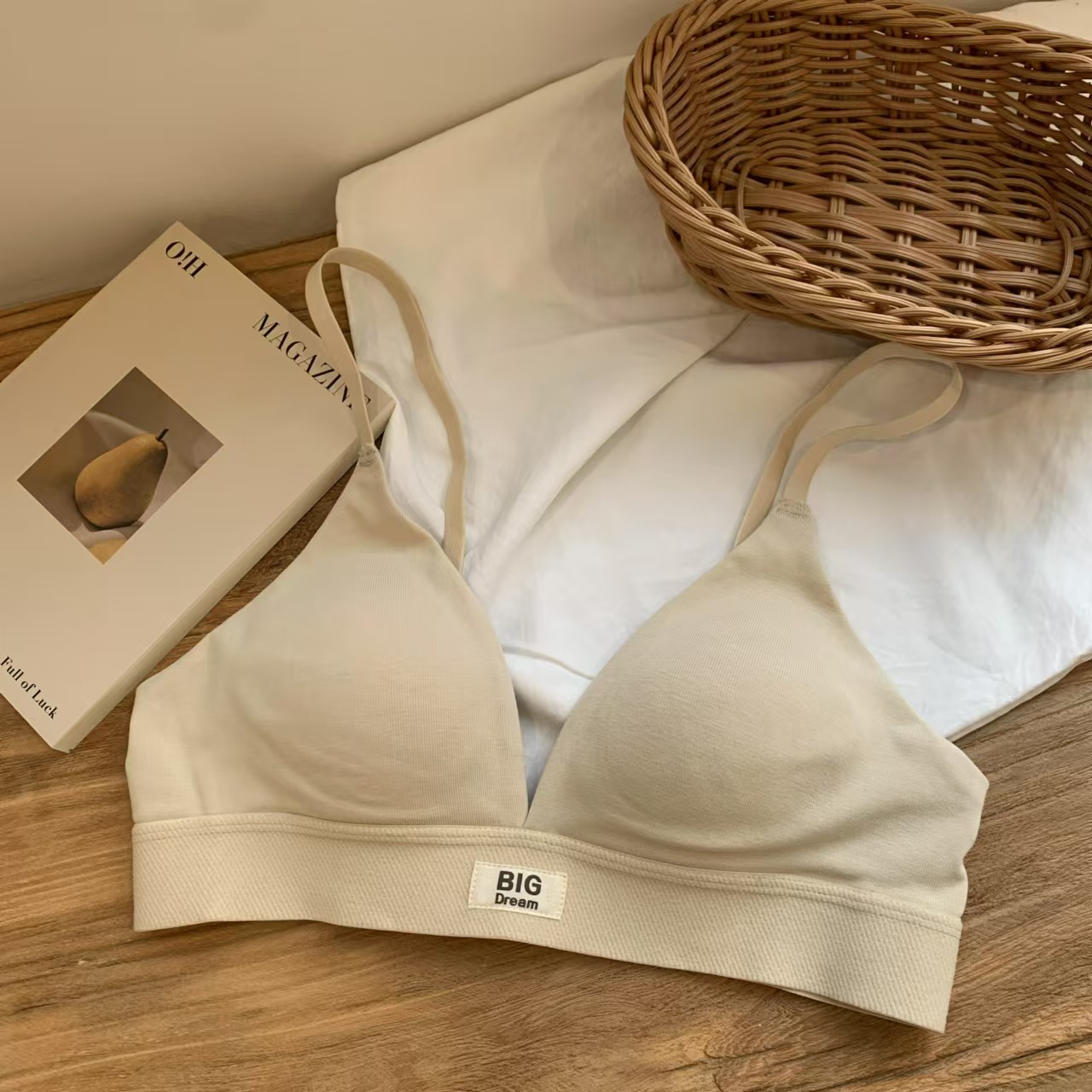 Underwire Bra Padded - ชุดชั้นในสตรีสามเหลี่ยมฝรั่งเศสถ้วยหน้าอกเซ็กซี่ Underwire Bra บาง