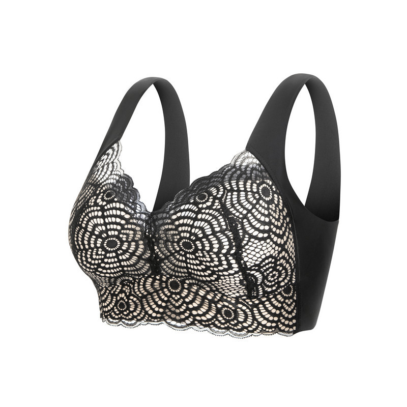 Wirefree Bra Comfort - เสื้อชั้นในลูกไม้ไร้โครงสำหรับผู้หญิง L'bellagiovanna สวมใส่สบาย ยืดหยุ่น ไร้รอยต่อ น้ำหนักเบา