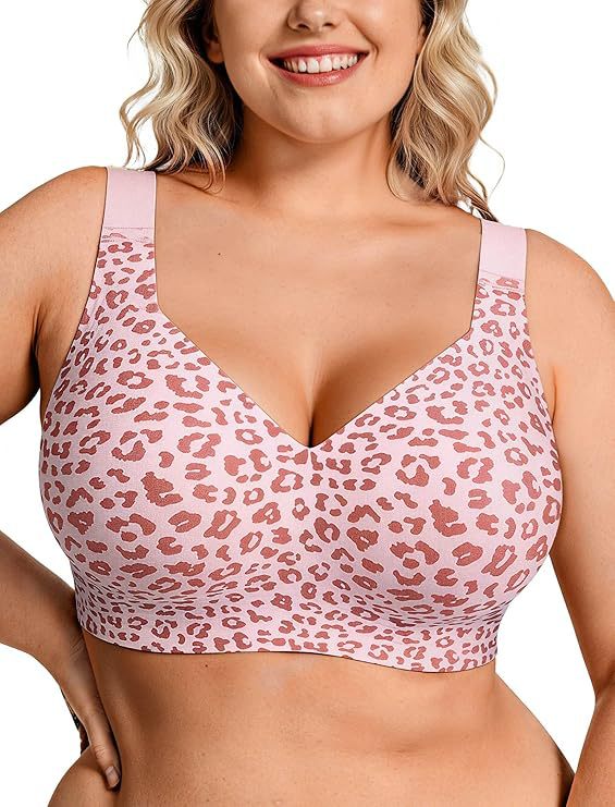 Full Coverage Bra - บราไร้สายสำหรับสาวพลัสไซส์ บราเจลลี่แบบไร้ตะเข็บ รองรับเต้าเต็มรูปแบบ ไม่มีโครงเสริม ยกกระชับทรง ใส่สบายสำหรับทุกวัน