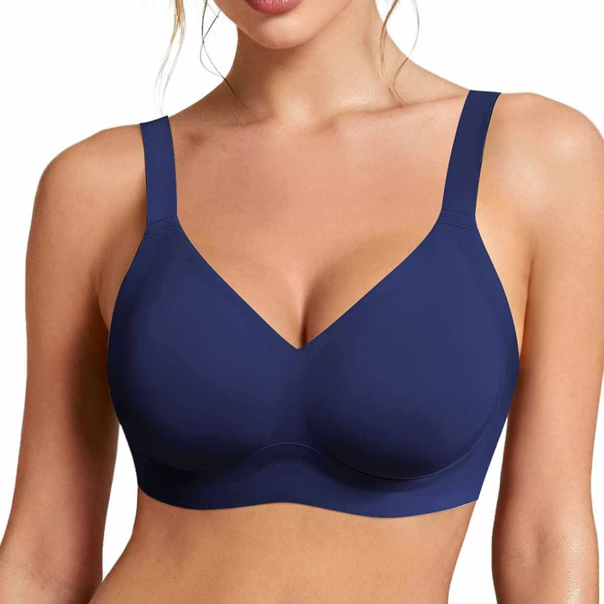 Wirefree Bra Comfort - บราไร้โครงสำหรับผู้หญิง บราแบบเต็มคัพ บราบางเบา ระบายอากาศได้ดี สวมใส่สบาย บราดันทรงสำหรับใช้ทุกวัน