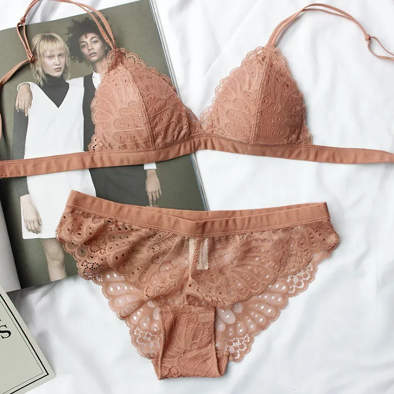 Sleep Bra Bralette - ชุดชั้นในลูกไม้แบบเต็มตัวทรงสามเหลี่ยมสำหรับผู้หญิง ชุดนอนเซ็กซี่ ชุดบราไร้โครง ชุดชั้นในไร้ตะเข็บสำหรับสาวๆ บราเล็ตไร้โครงพร้อมแผ่นรอง