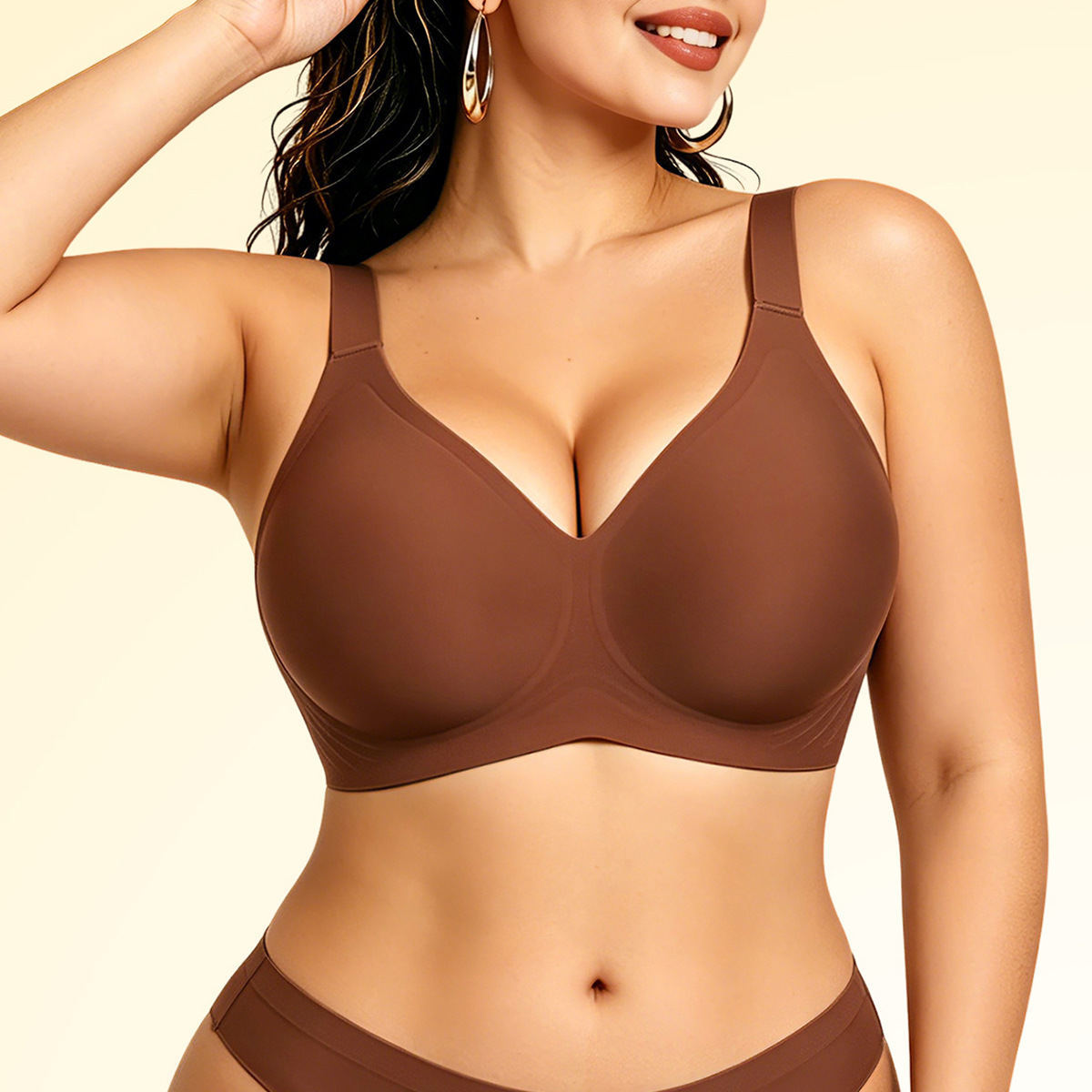 Wirefree Bra Comfort - บราไร้โครงสำหรับผู้หญิง แบบไร้ตะเข็บ นุ่มสบาย กระชับทรง บราบางเบา บราไร้ตะเข็บ