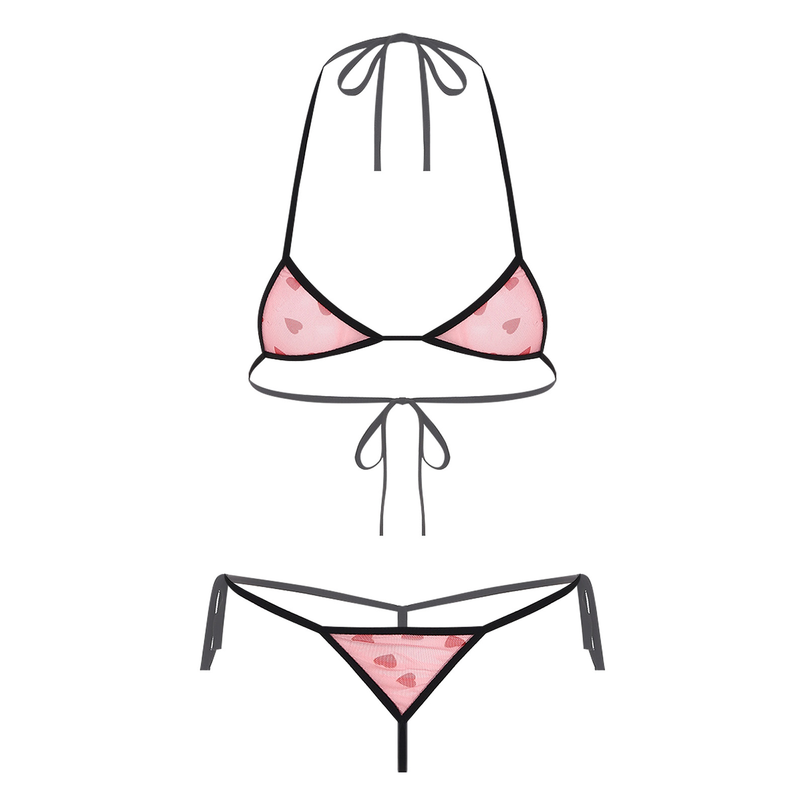 ชุดชั้นในบิกินี่ไมโครมินิสำหรั - Sheer Mesh Bra บทวิจารณ์และราคา