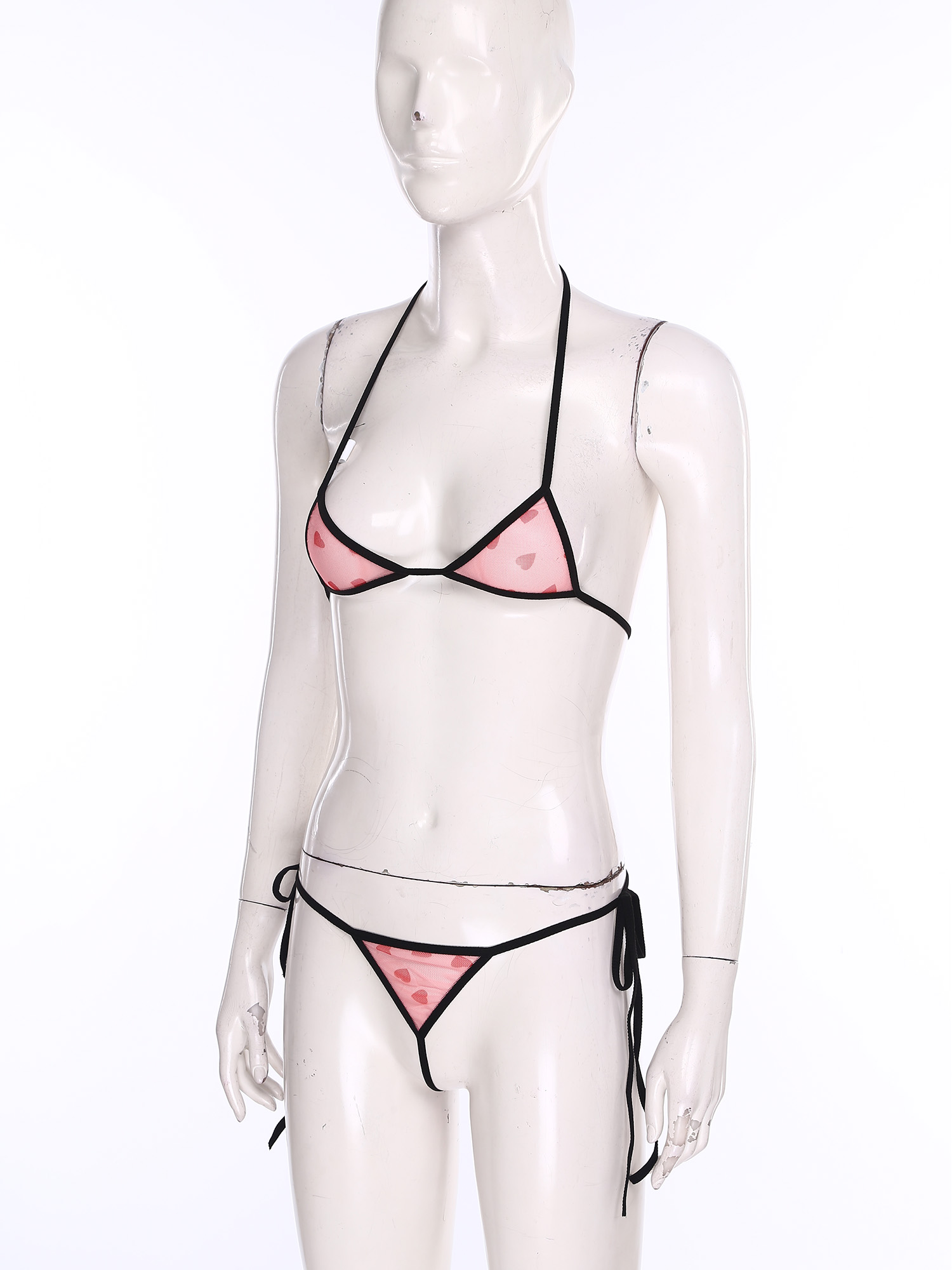 ชุดชั้นในบิกินี่ไมโครมินิสำหรั - Sheer Mesh Bra บทวิจารณ์และราคา
