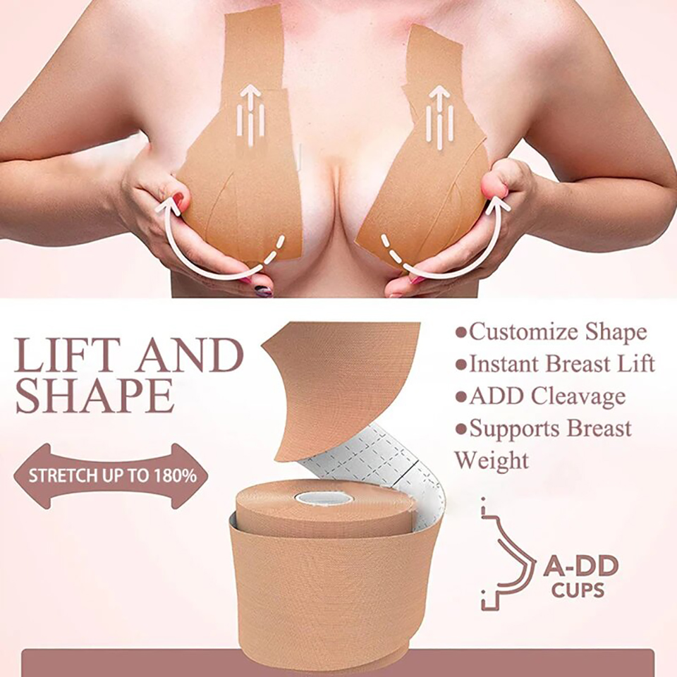 เทปยกกระชับหน้าอกแบบซิลิโคน เท - Backless Bra Sticky บทวิจารณ์และราคา