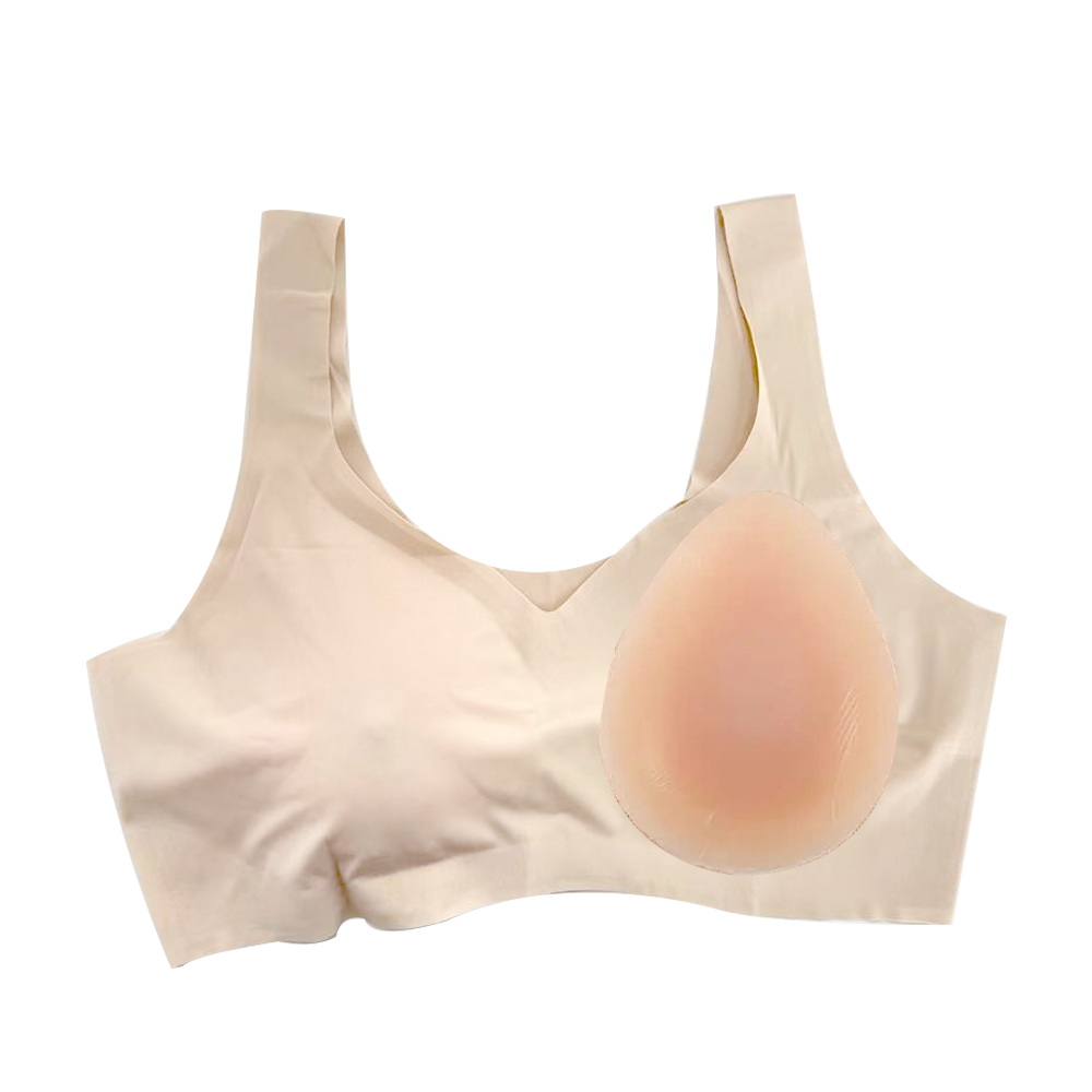 Bra ซิลิโคนปลอมอุปกรณ์เสริมหน้ - Mastectomy Bra Pocket บทวิจารณ์และราคา