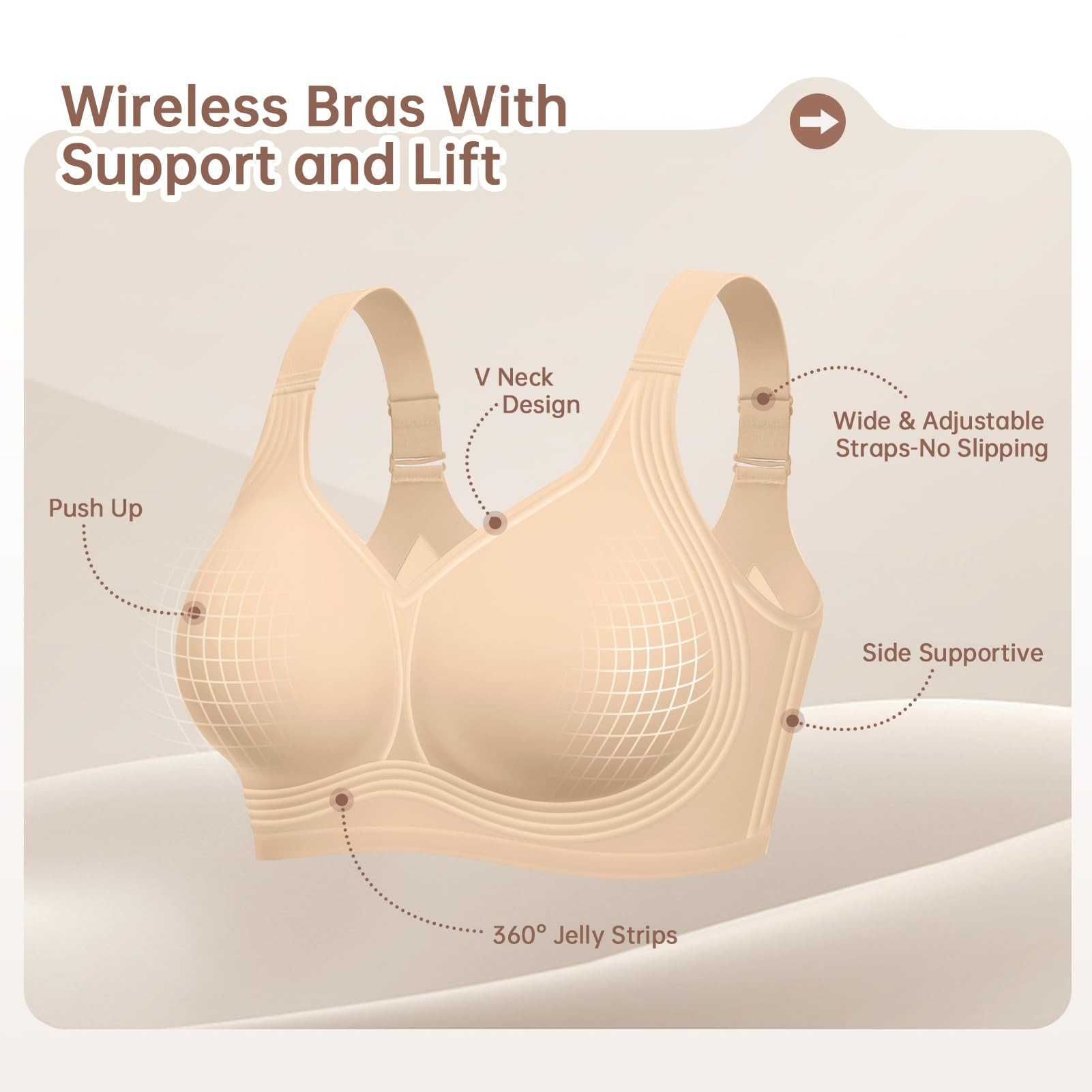 บราไร้โครงสำหรับผู้หญิงไซส์ใหญ - Full Coverage Bra บทวิจารณ์และราคา
