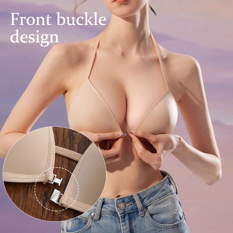 ผู้หญิงไม่มีรอยต่อ Bras ลึก V  - Sleep Bra Bralette บทวิจารณ์และราคา