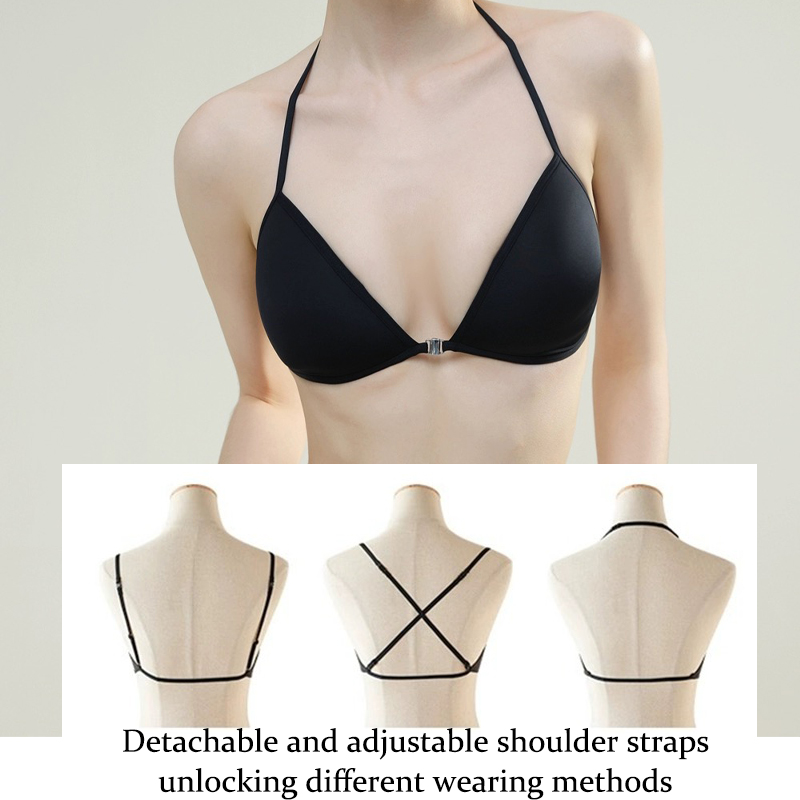 ผู้หญิงไม่มีรอยต่อ Bras ลึก V  - Sleep Bra Bralette บทวิจารณ์และราคา