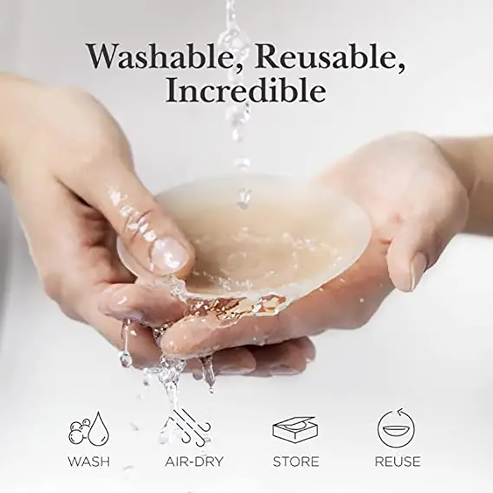 แผ่นปิดจุกนมซิลิโคนแบบใช้ซ้ำได - Strapless Bra Adhesive บทวิจารณ์และราคา