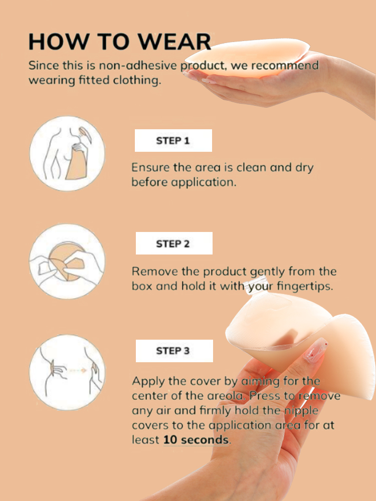 แผ่นปิดจุกนมซิลิโคนแบบใช้ซ้ำได - Strapless Bra Adhesive บทวิจารณ์และราคา