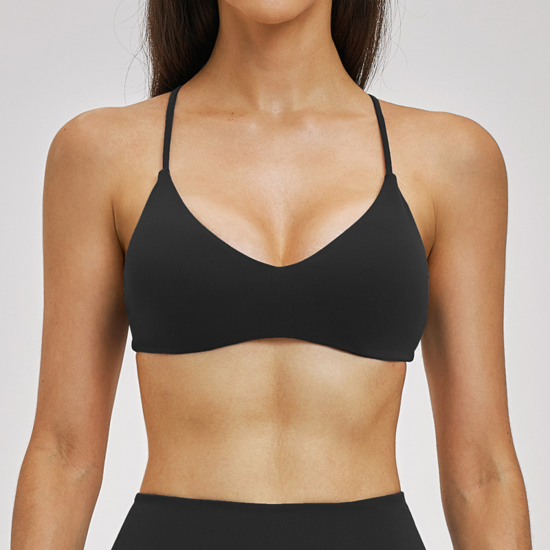 เสื้อชั้นในโยคะแบบไร้สายสำหรับ - Sports Bra Racerback บทวิจารณ์และราคา