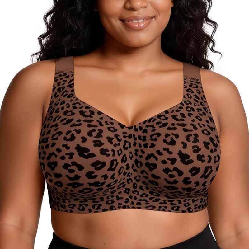 บราเล็ปท์ลายเสือดาว ไม่มีโครง  - Full Coverage Bra บทวิจารณ์และราคา