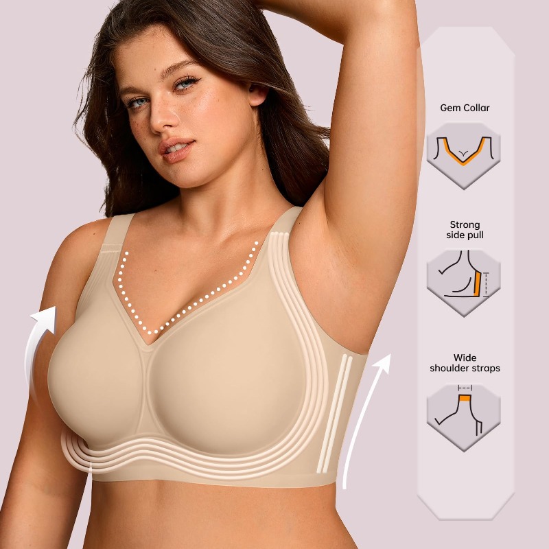 บราไร้สายสำหรับสาวพลัสไซส์ บรา - Full Coverage Bra บทวิจารณ์และราคา