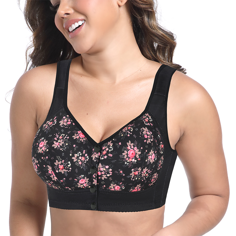 บราไร้สายพิมพ์ลายเปิดด้านหน้าอ - Wirefree Bra Comfort บทวิจารณ์และราคา