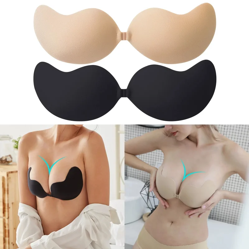 1/2 PC ที่มองไม่เห็น Push Up B - Backless Bra Sticky บทวิจารณ์และราคา