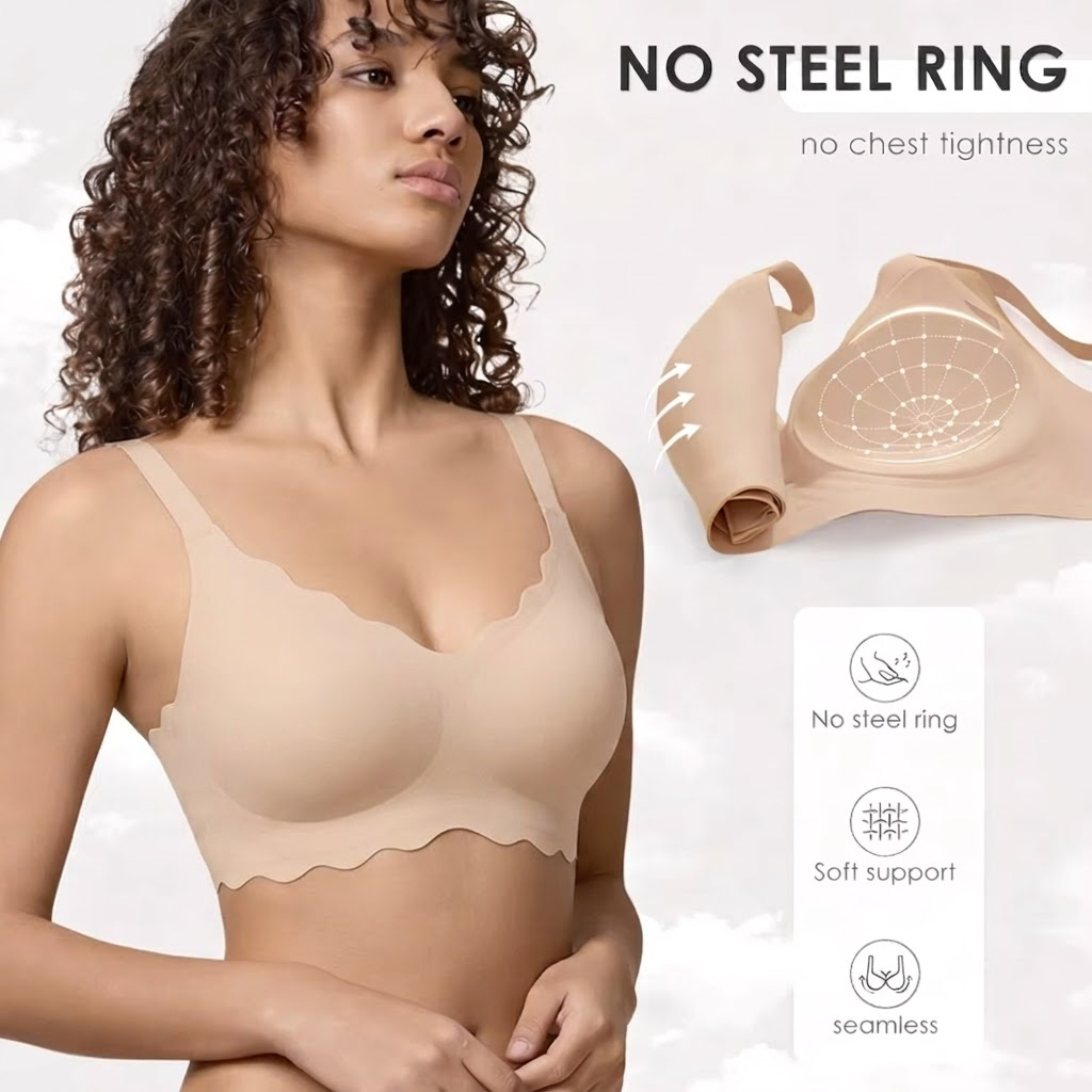 บราไร้โครงแบบไร้รอยต่อ ยกกระชั - T Shirt Bra Seamless บทวิจารณ์และราคา