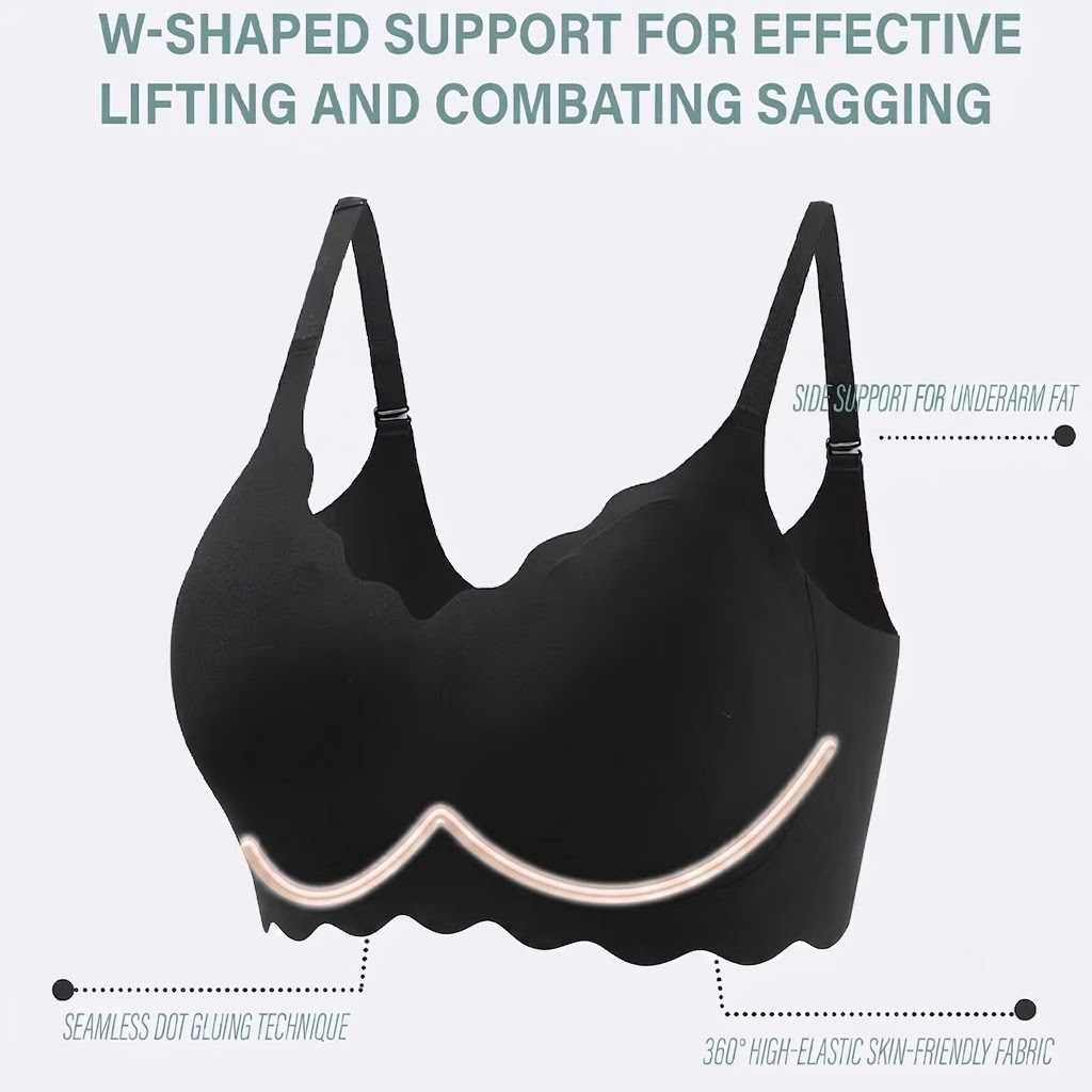 บราไร้โครงแบบไร้รอยต่อ ยกกระชั - T Shirt Bra Seamless บทวิจารณ์และราคา