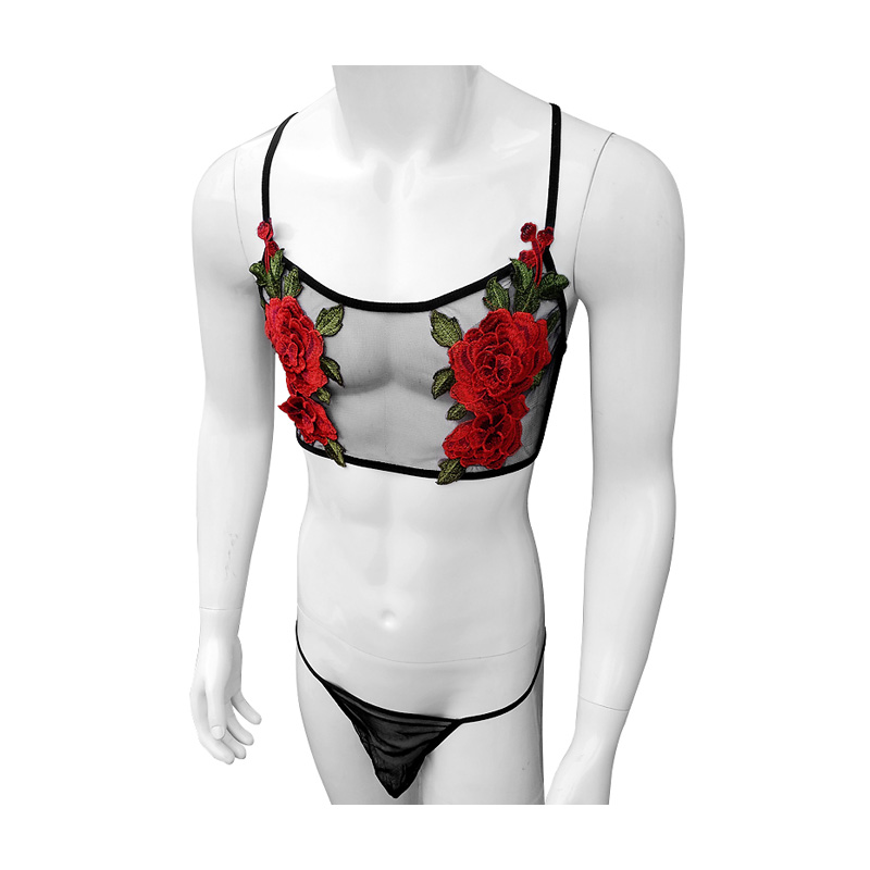ชุดชั้นในเซ็กซี่ปักลายฉลุตาข่า - Sheer Mesh Bra บทวิจารณ์และราคา