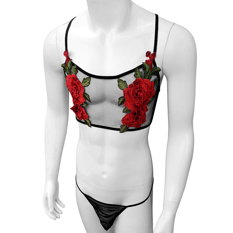 ชุดชั้นในเซ็กซี่ปักลายฉลุตาข่า - Sheer Mesh Bra บทวิจารณ์และราคา