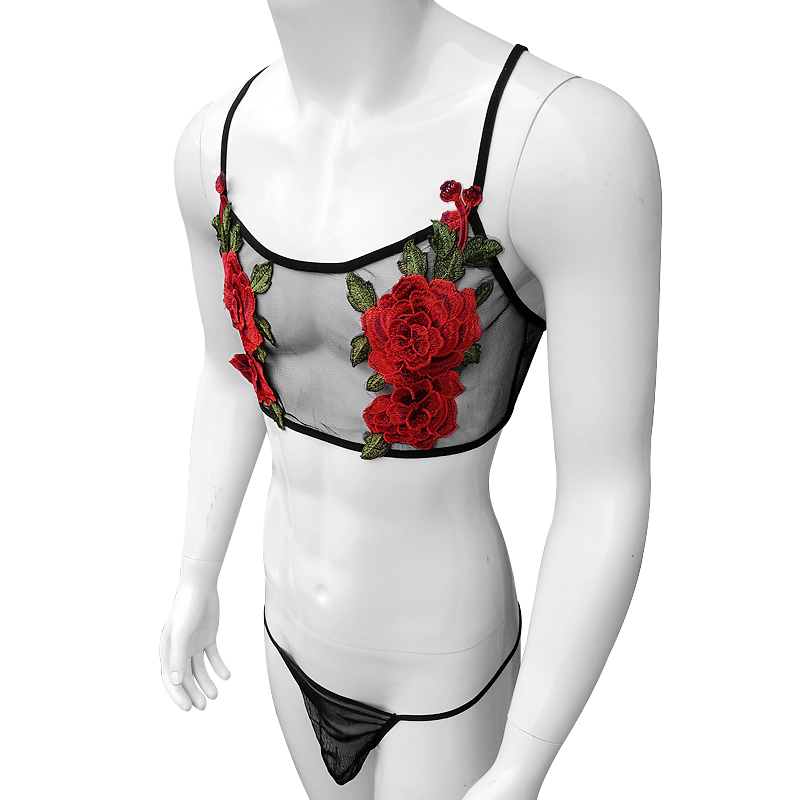 ชุดชั้นในเซ็กซี่ปักลายฉลุตาข่า - Sheer Mesh Bra บทวิจารณ์และราคา